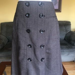 Brown Tweed Skirt